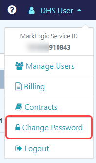 MarkLogic Change Password